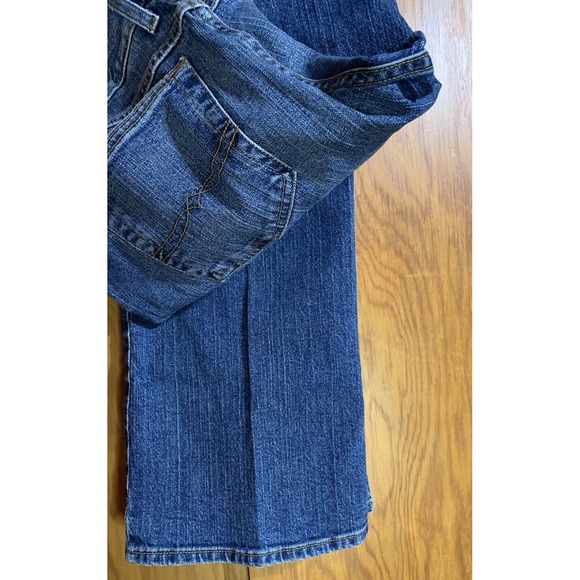 Lucky Brand JOSIE Blue Jeans Wide Dungaree Mid Rise Womens Size 32 Bootcut - Picture 3 of 7